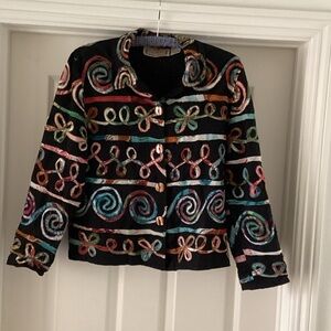 Colorful Patterned Women's Jacket
